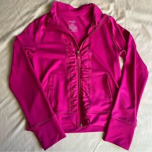 Danskin now girls workout jacket- size L